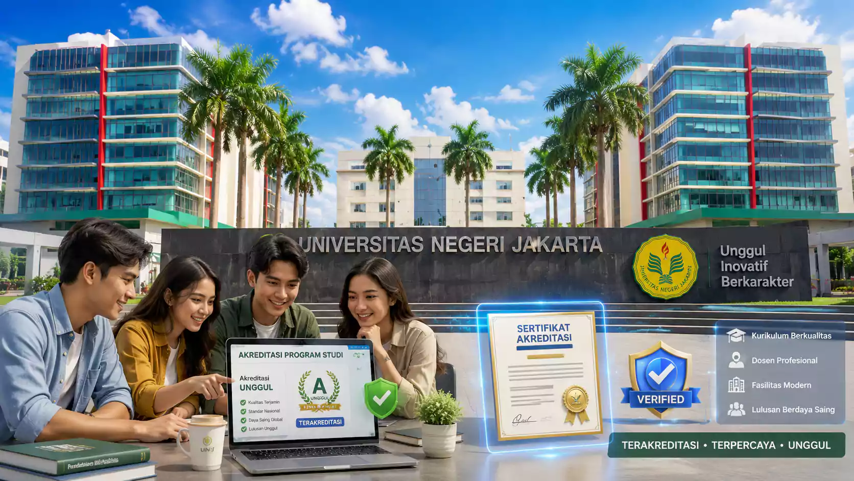 Daftar Akreditasi Jurusan UNJ 2026 untuk D3, D4, S1, S2, dan S3